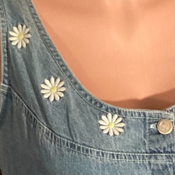 NWOT Vintage No Excuses Original Weathered Denim Sleeveless Dress Size M - Picture 5 of 16